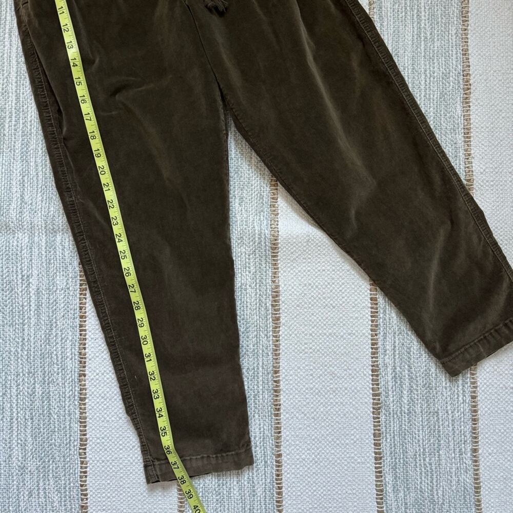 Free People Margate Dried Rosemary Green Corduroy Slouchy High Rise Pants XS - Picture 6 of 12